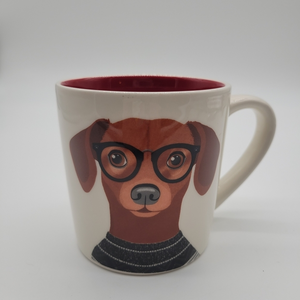 Dachsund in‎ Glasses Coffee Mug